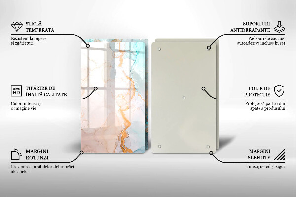 Kitchen worktop protector Marble abstraction