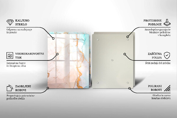 Kitchen worktop protector Marble abstraction