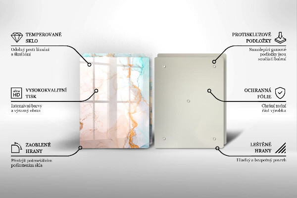 Kitchen worktop protector Marble abstraction