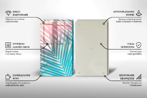 Kitchen worktop protector Pastel leaves