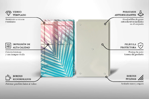 Kitchen worktop protector Pastel leaves