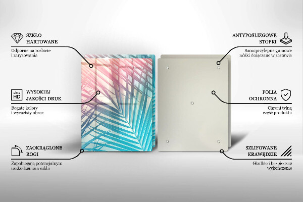 Kitchen worktop protector Pastel leaves