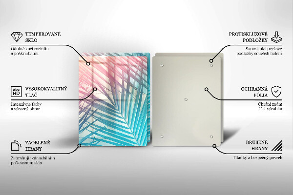 Kitchen worktop protector Pastel leaves