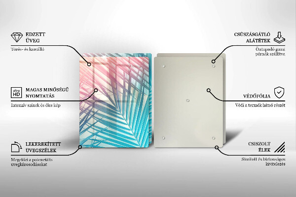 Kitchen worktop protector Pastel leaves