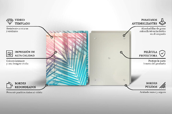 Kitchen worktop protector Pastel leaves