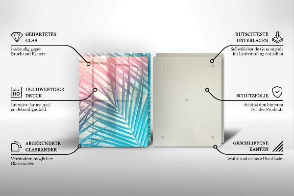 Kitchen worktop protector Pastel leaves