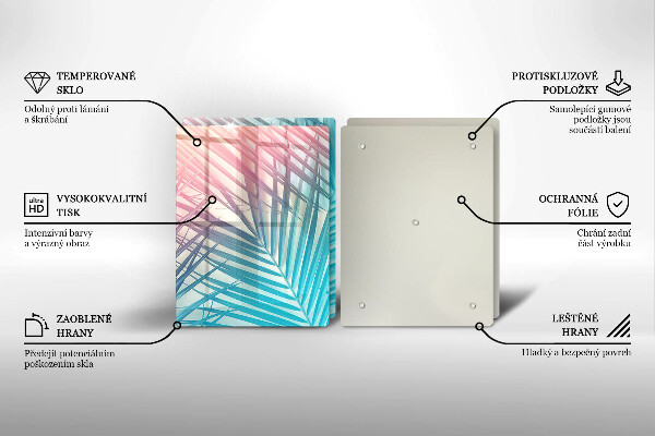 Kitchen worktop protector Pastel leaves