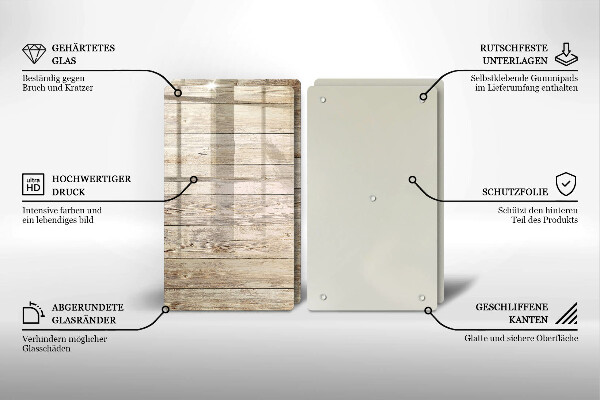 Kitchen worktop saver Wooden planks