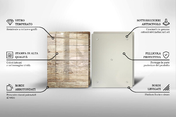 Kitchen worktop saver Wooden planks