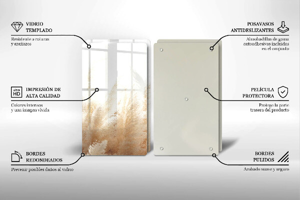 Kitchen worktop saver Pampas grass