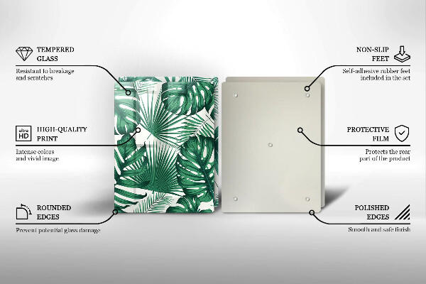 Kitchen worktop saver Monstera leaves