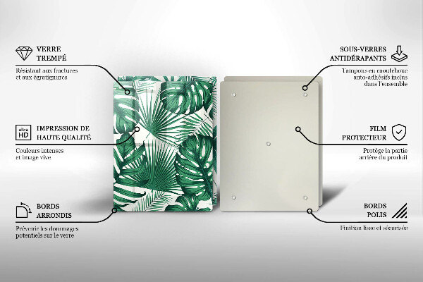 Kitchen worktop saver Monstera leaves