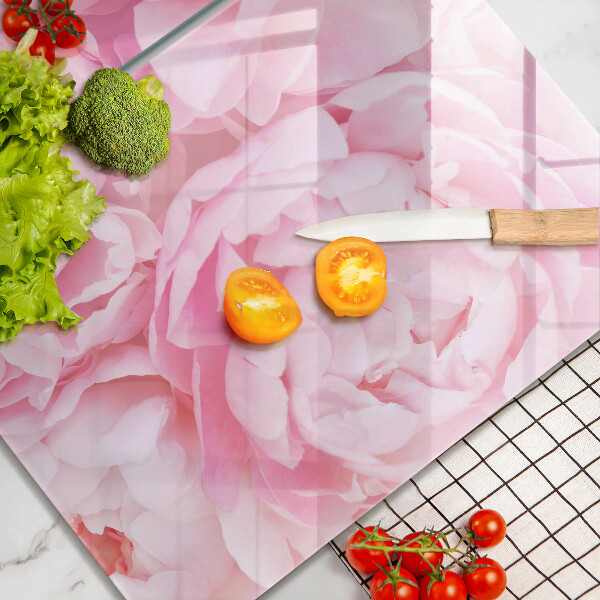 Kitchen worktop saver Delicate peonies