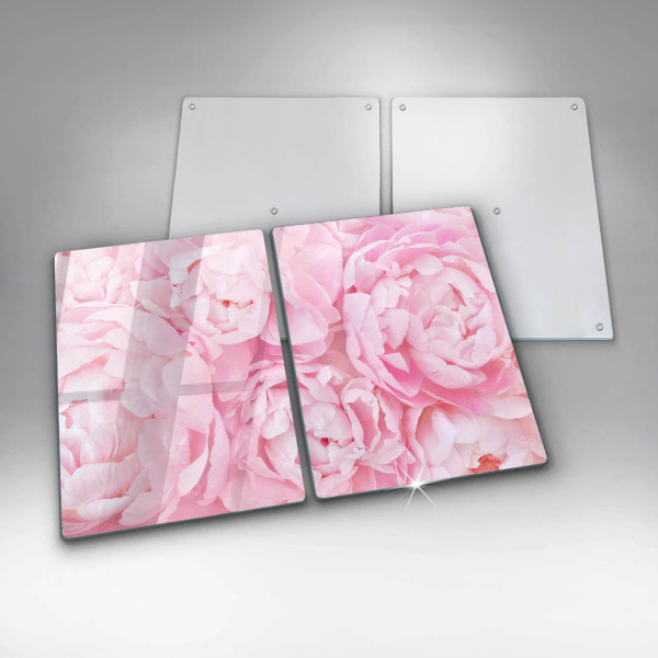 Kitchen worktop saver Delicate peonies