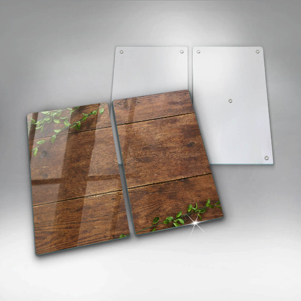 Kitchen worktop saver Wooden boards and leaves