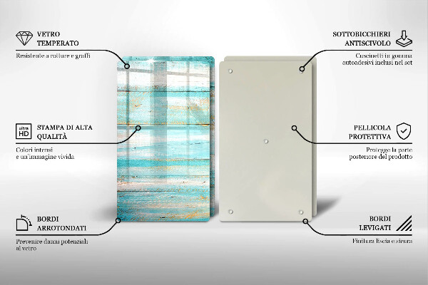 Kitchen worktop saver Vintage wood boards