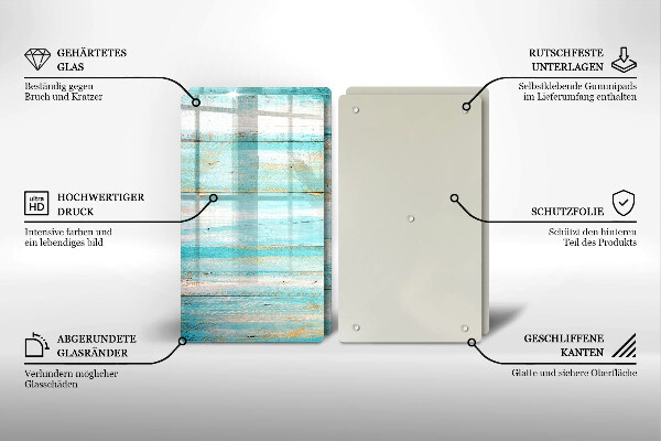 Kitchen worktop saver Vintage wood boards