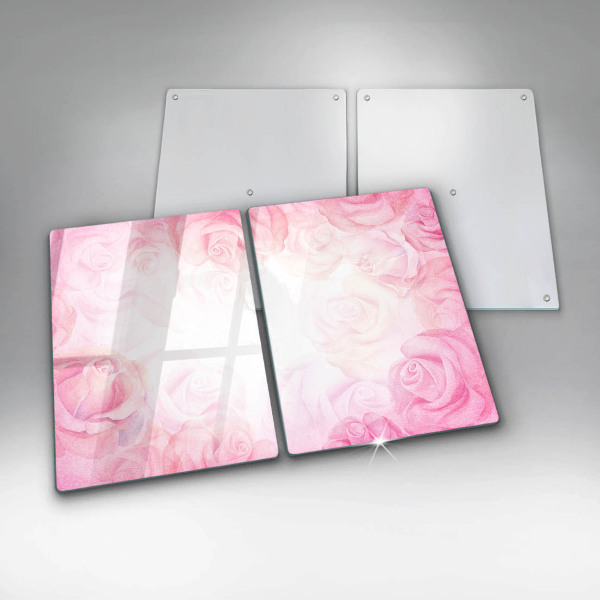 Kitchen worktop saver Delicate background roses