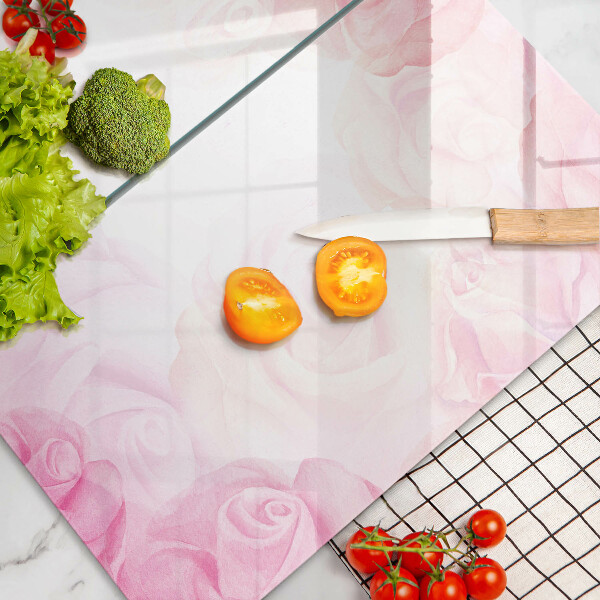 Kitchen worktop saver Delicate background roses