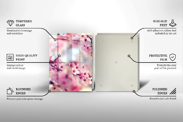 Kitchen worktop saver Nature apple flowers