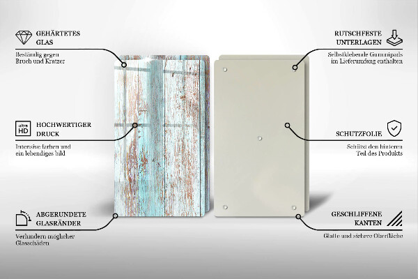 Kitchen worktop saver Old vintage boards