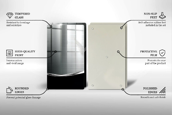 Kitchen worktop protector Abstraction with metal