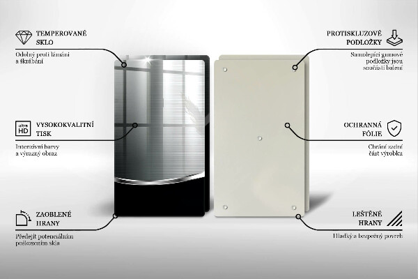 Kitchen worktop protector Abstraction with metal