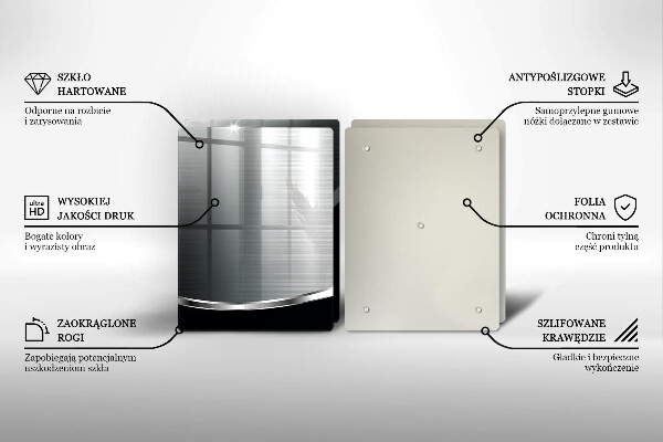 Kitchen worktop protector Abstraction with metal