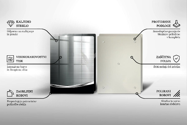 Kitchen worktop protector Abstraction with metal
