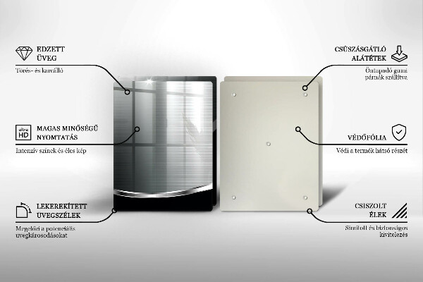 Kitchen worktop protector Abstraction with metal