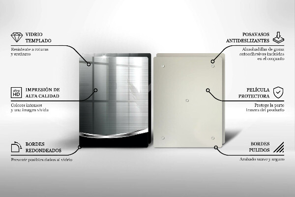 Kitchen worktop protector Abstraction with metal