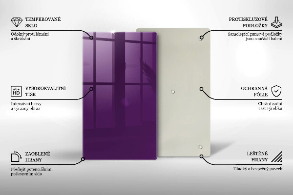 Glass worktop saver Violet colour
