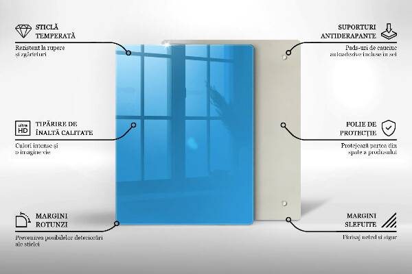 Glass worktop saver Blue color