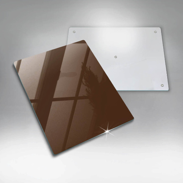 Glass worktop saver Brown color