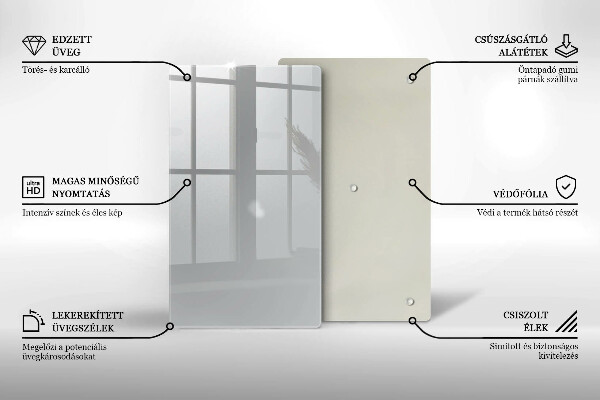 Glass worktop saver Grey colour