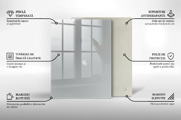 Glass worktop saver Grey colour