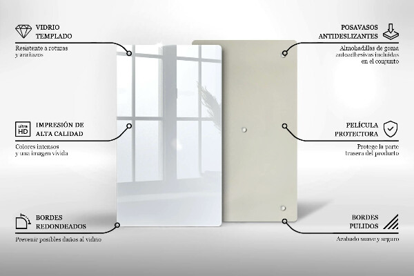 Glass worktop saver White color