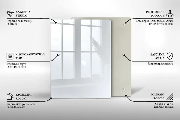 Glass worktop saver White color