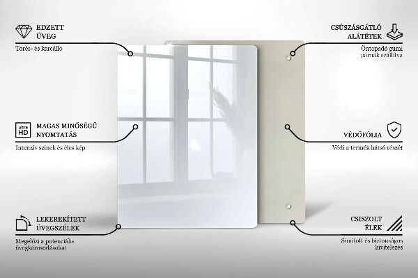 Glass worktop saver White color