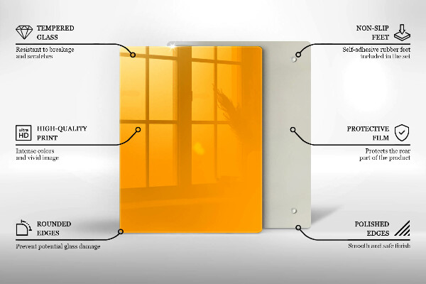 Work surface savers Dark yellow color