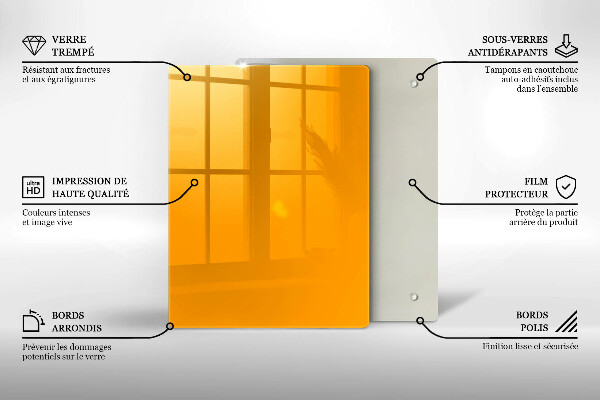 Work surface savers Dark yellow color