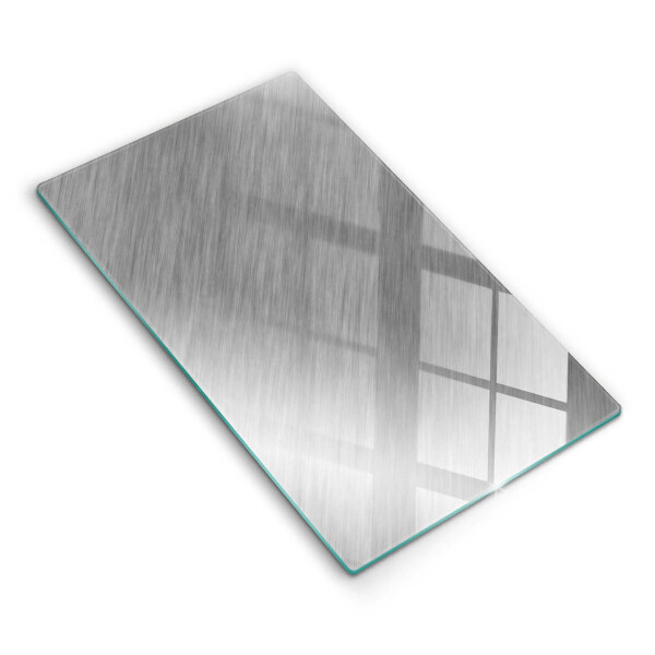 Glass worktop saver Metal texture background