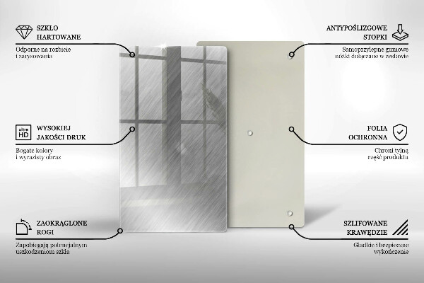 Glass worktop saver Metal texture background