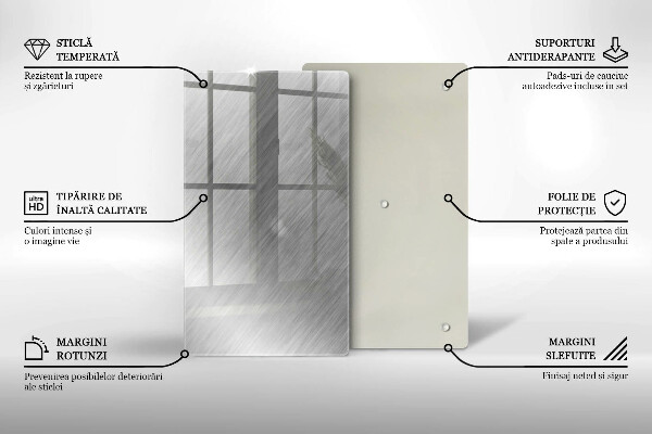 Glass worktop saver Metal texture background