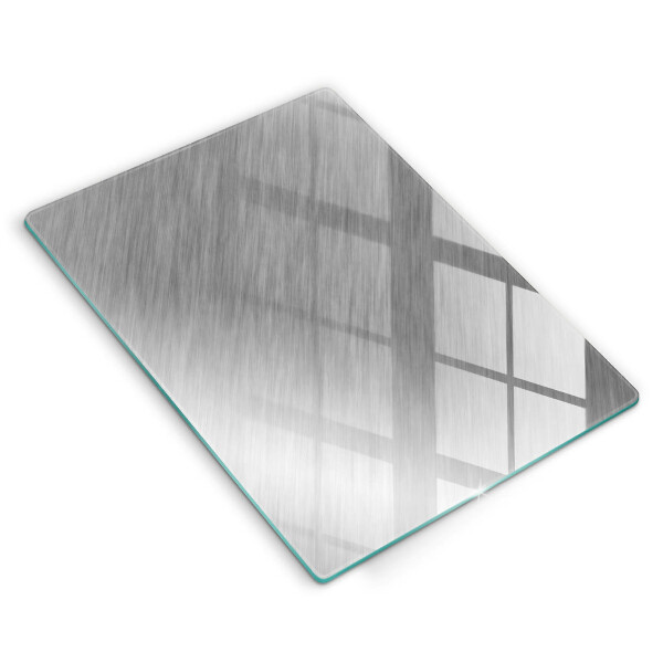 Glass worktop saver Metal texture background
