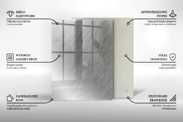 Glass worktop saver Metal texture background