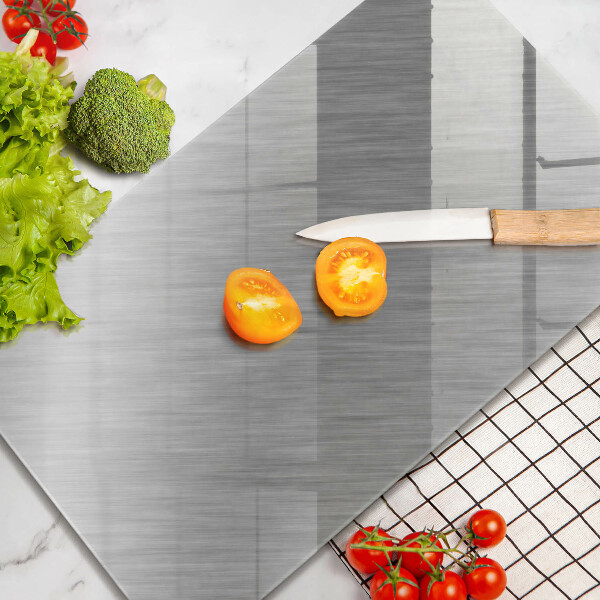 Glass worktop saver Metal texture background