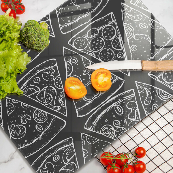Glass worktop saver Pizza illustration