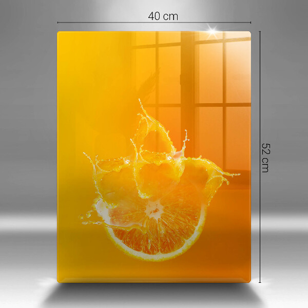 Glass worktop saver Juicy fruit of orange