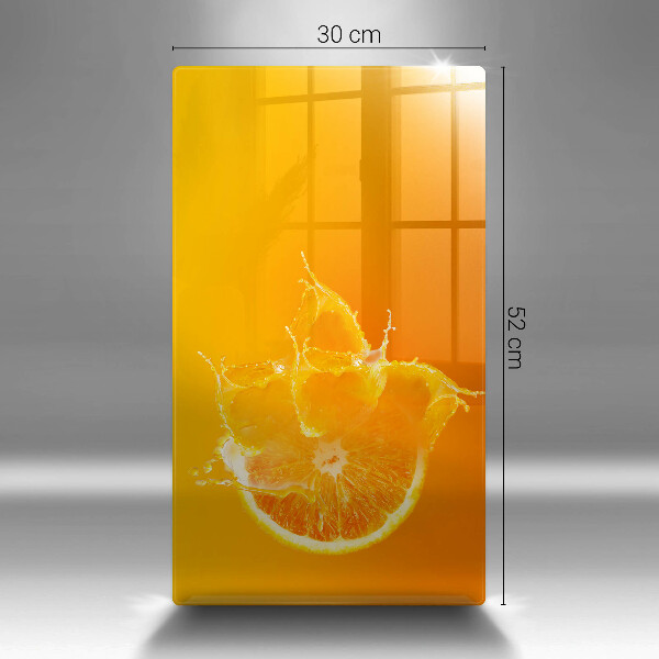 Glass worktop saver Juicy fruit of orange